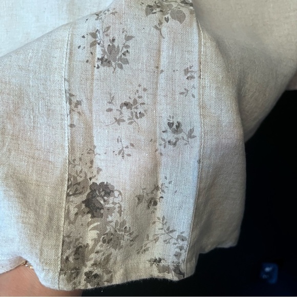 Paper Lacer women blouse Size: S color: Beige 100% Linen - Picture 11 of 11